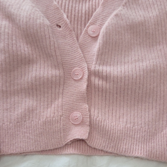 Shein Cozy Pink Cropped Cardigan and Pants Sweater Set NWOT - Picture 5 of 15